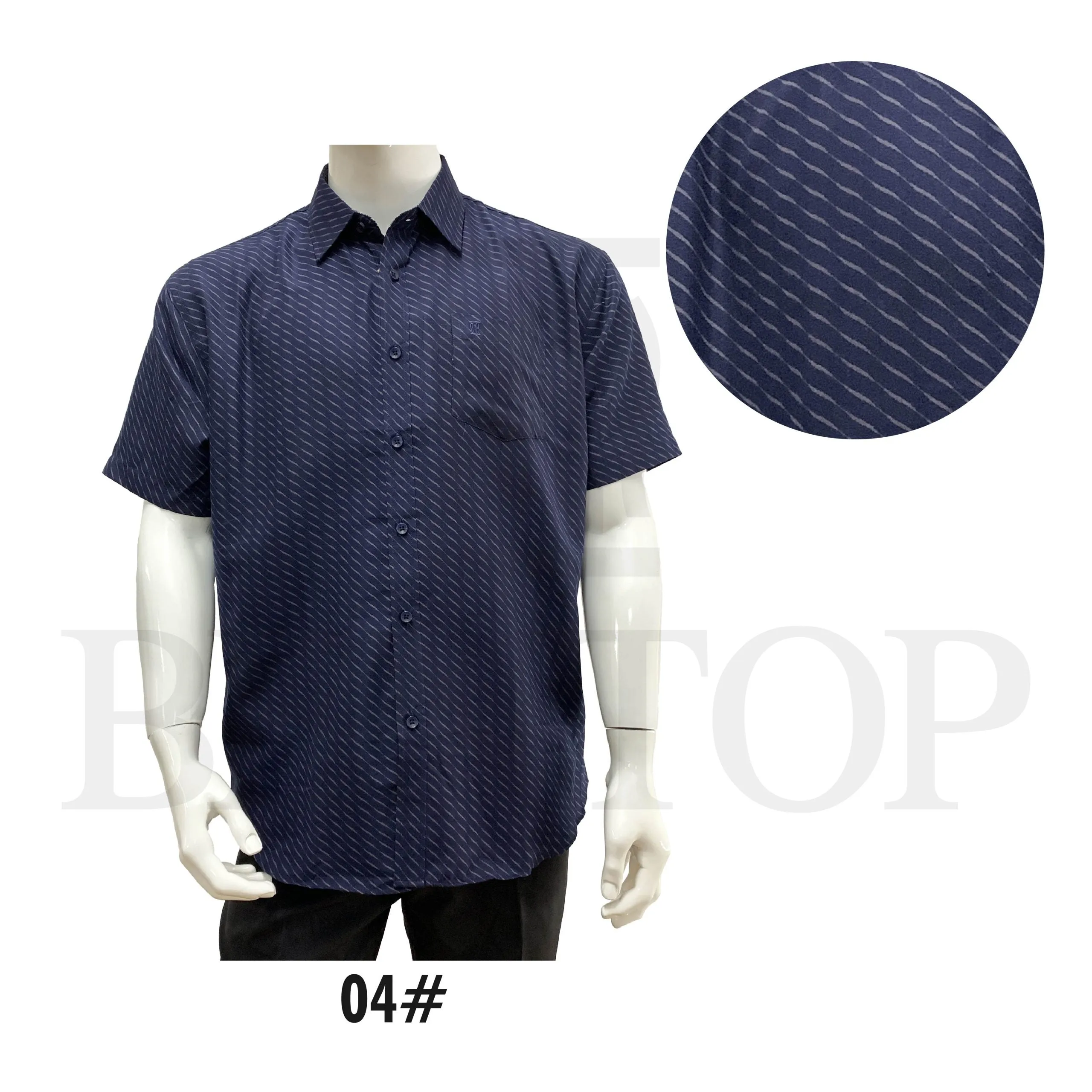 80345 Bentop Short Formal Casual Shirts Men Boys Short Sleeve Slim Fit Lengan Pendek Kemeja Lelaki