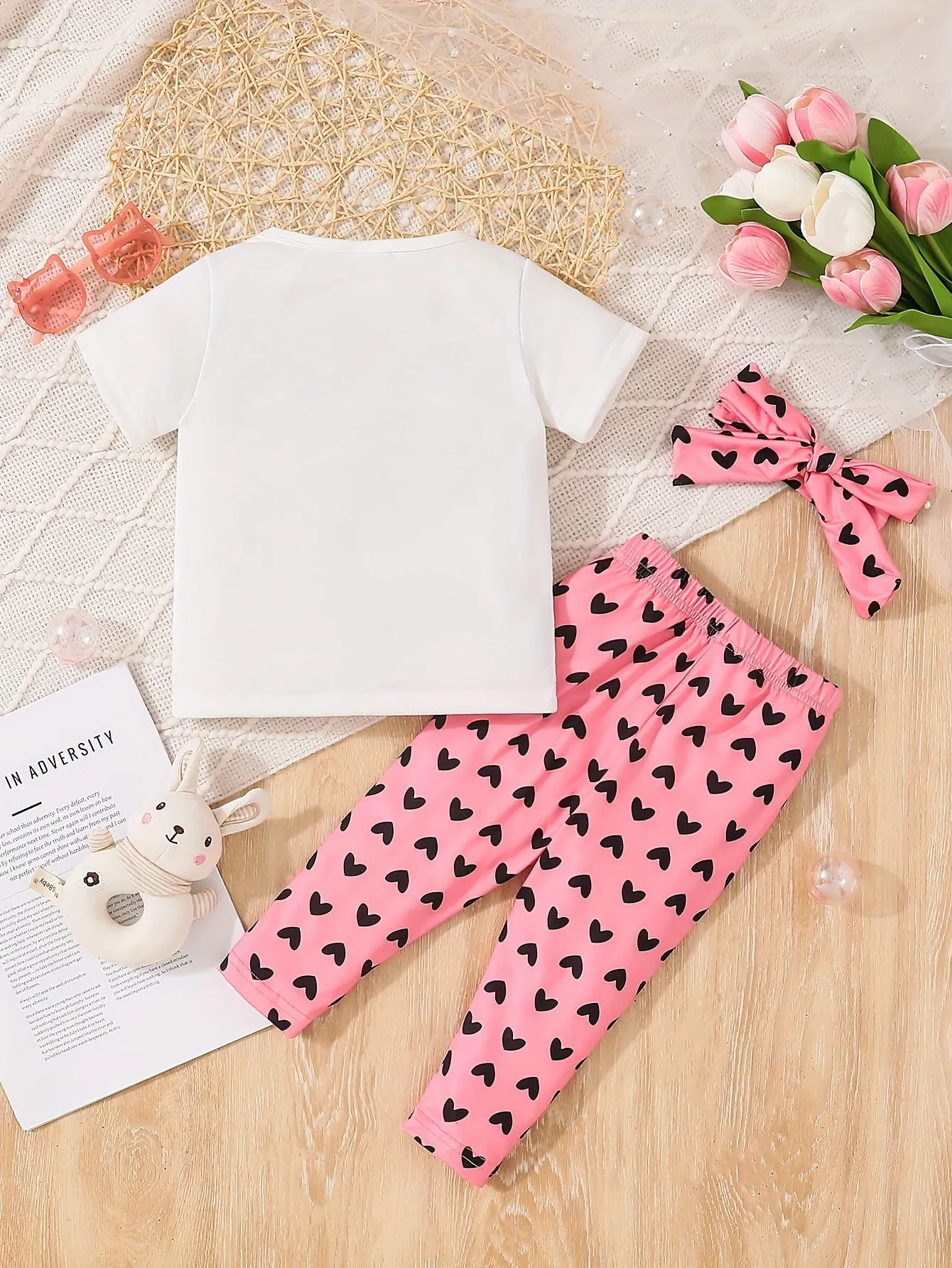 Adorable Catthemed Baby Girl Outfit Set