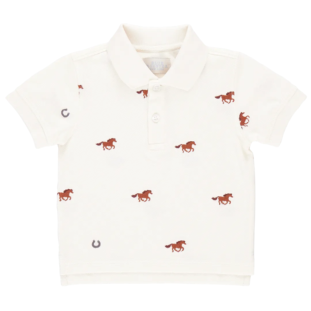 Alec Shirt, Lucky Horses Embroidery