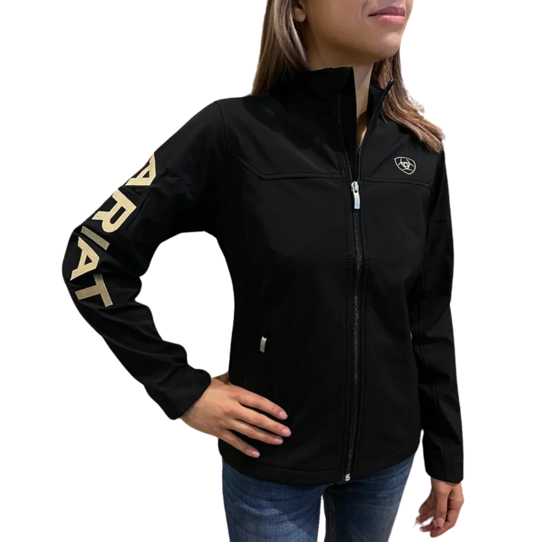 Ariat Women's Team Logo Black & Gold Jacket