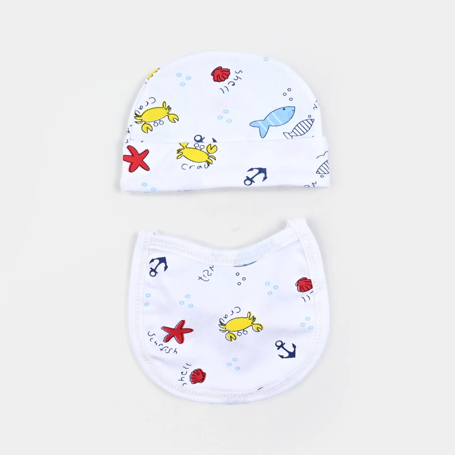 Baby Winter Suit Fish Blue 4PCs | 0-3M