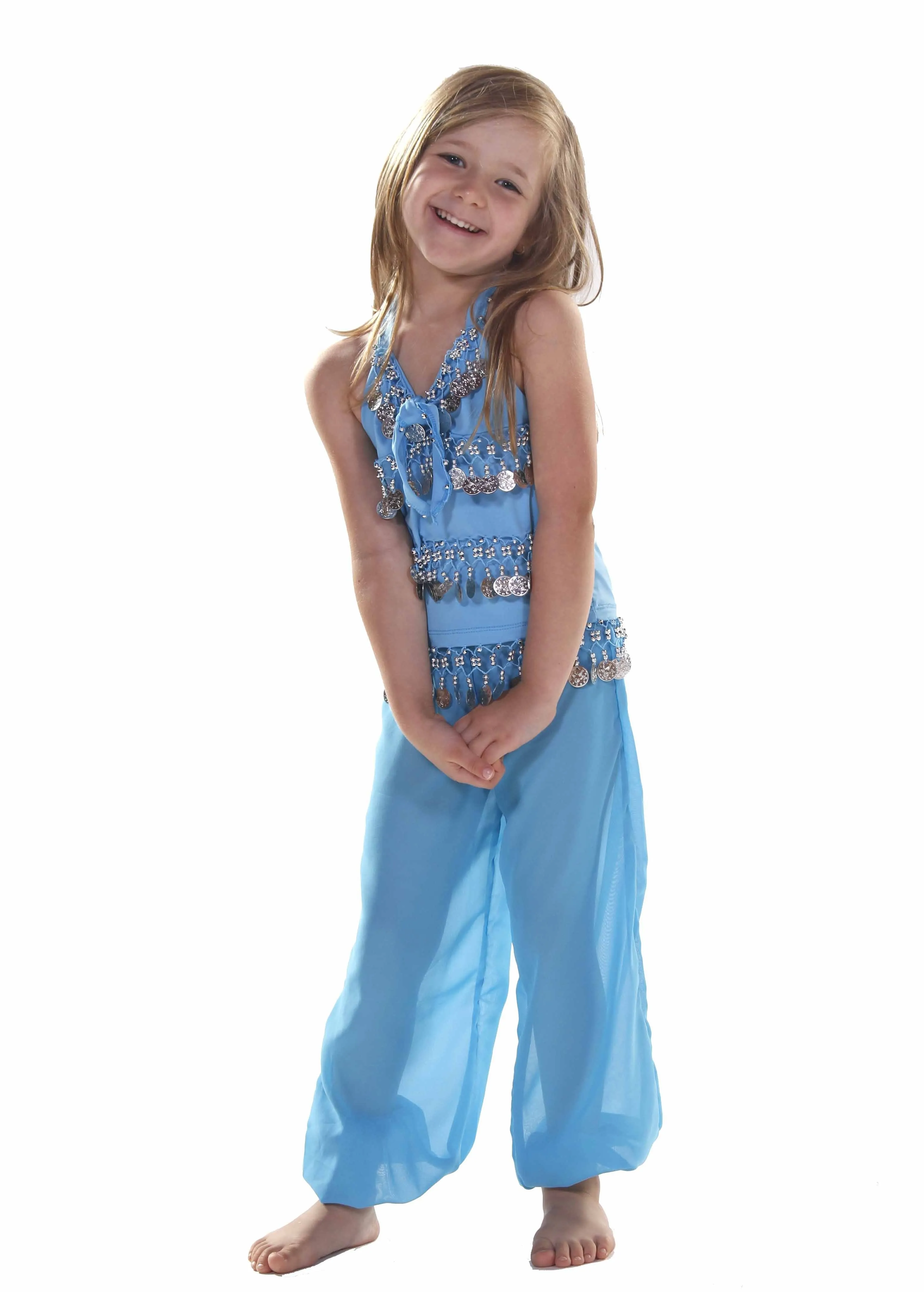 Belly Dance Kids Top & Harem Pants Costume Set | RAQUIN RIGHT