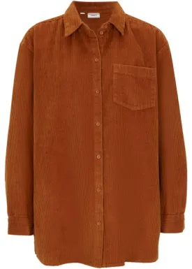 Bpc Bonprix Collection cotton corduroy shirt, orange