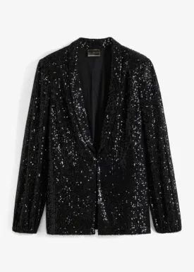 Bpc Selection sequin jacket, black