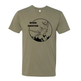 BURR SNIFFER- LT. OLIVE T SHIRT