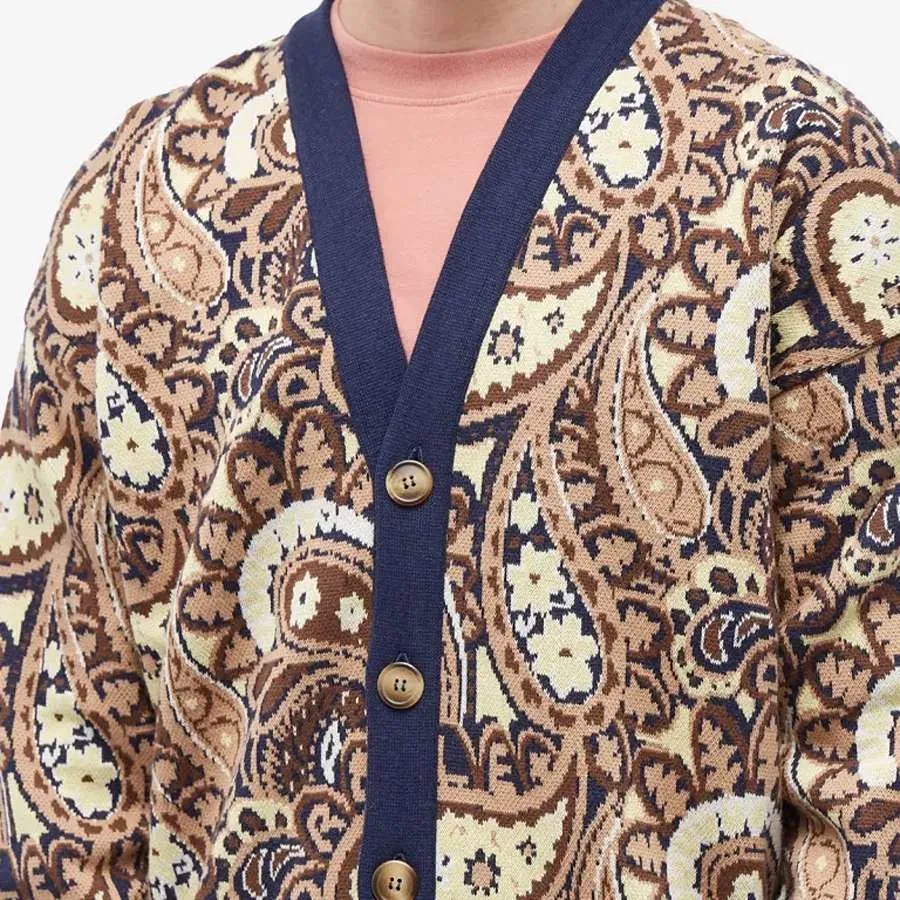 Cardigan Drole de Monsieur Paisley, dark blue