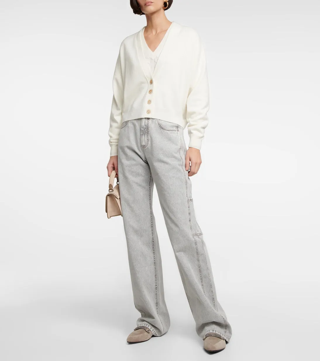 Cashmere cardigan Brunello Cucinelli, white