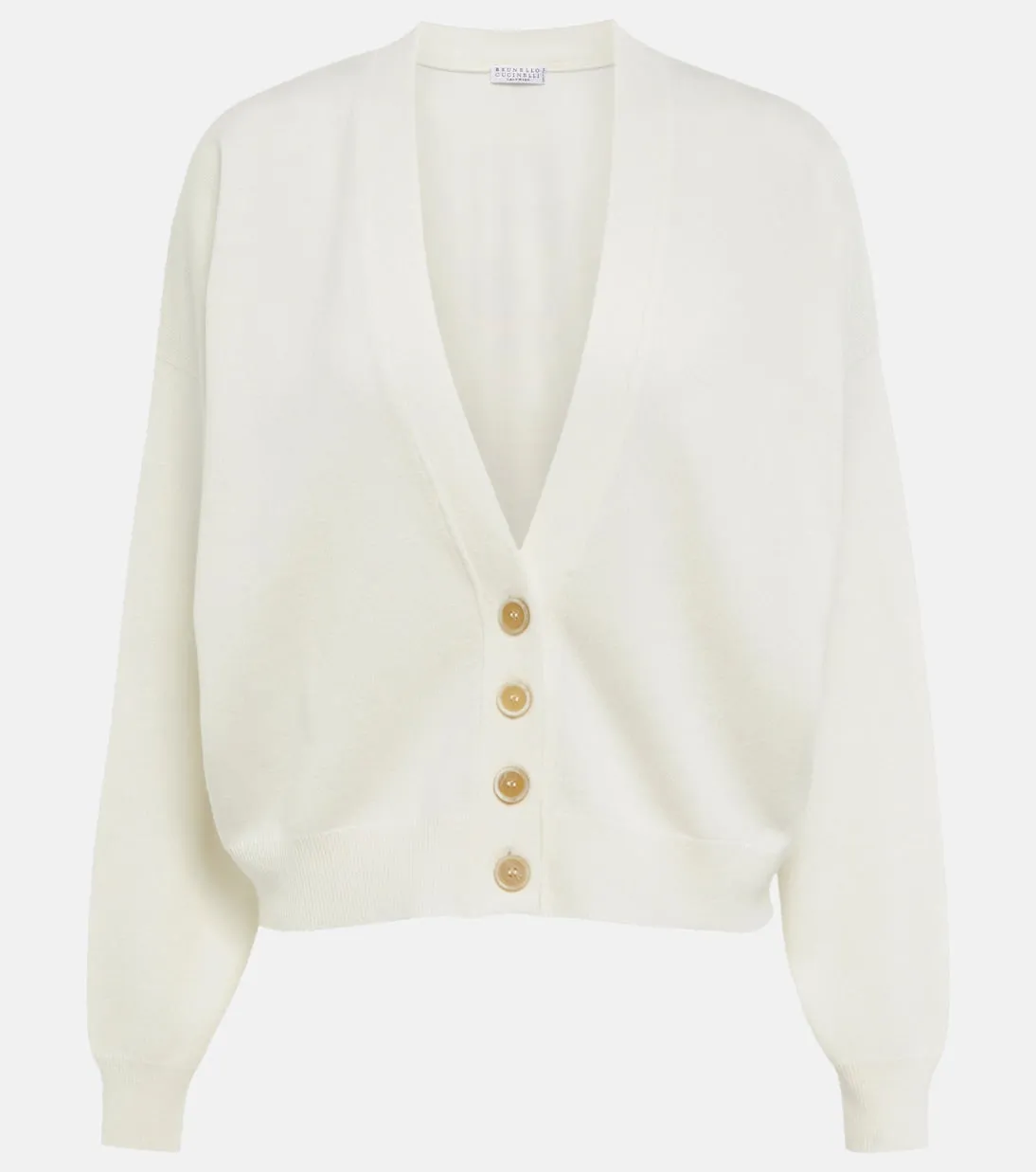 Cashmere cardigan Brunello Cucinelli, white