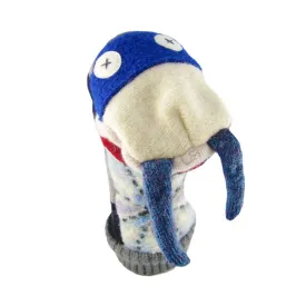 cate & levi wool animal puppet - walrus