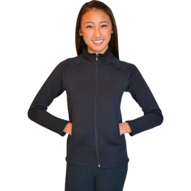 ChloeNoel JT22U Black - Unisex Polar Fleece Jacket with Pockets