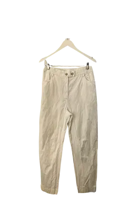 Cotton Pants in Natural