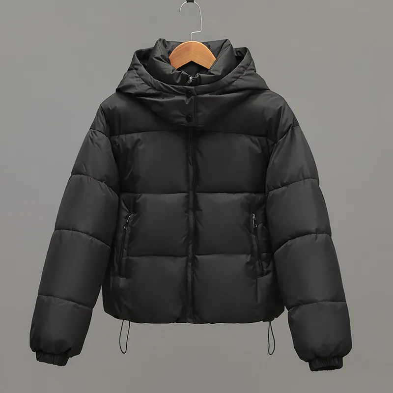 Cropped Water-Resistant Puffer Jacket