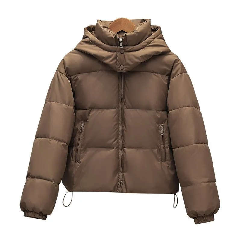 Cropped Water-Resistant Puffer Jacket