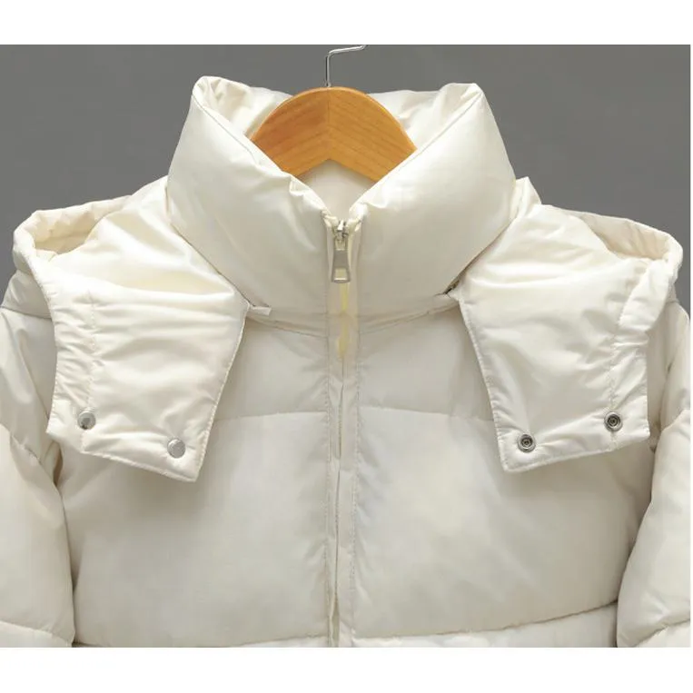 Cropped Water-Resistant Puffer Jacket