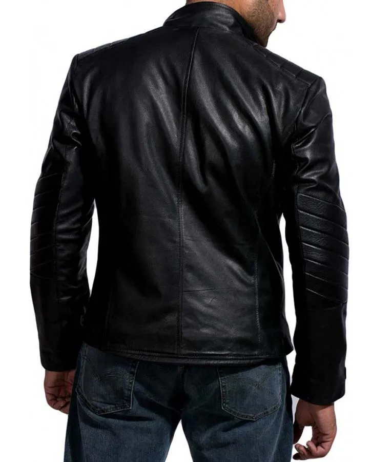 David Beckham Motorcycle Leather Jacket