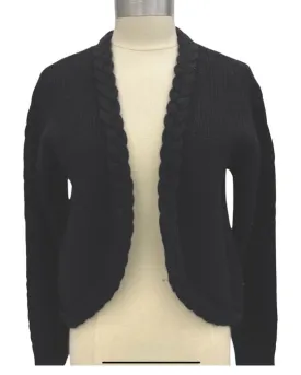 DESIGN HISTORY- Long Sleeve Braid Cardigan Black