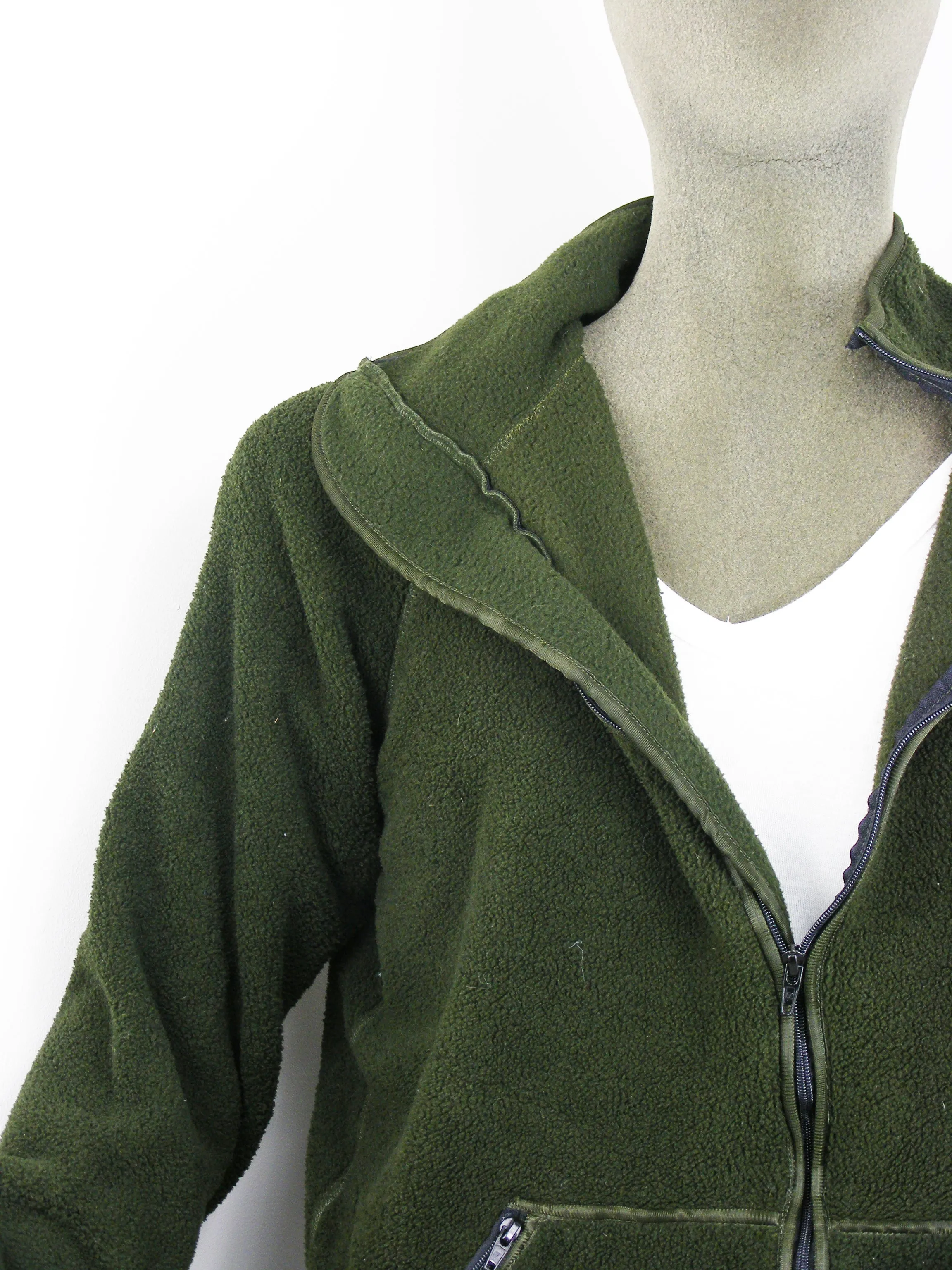 Dutch Army Fleece - Green - fleeced inside and out