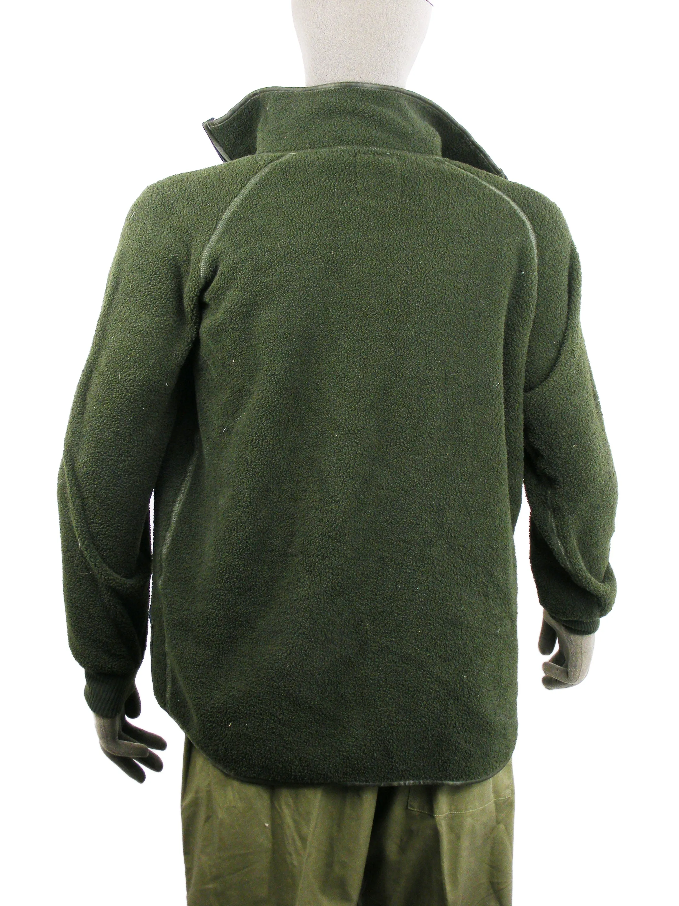 Dutch Army Fleece - Green - fleeced inside and out