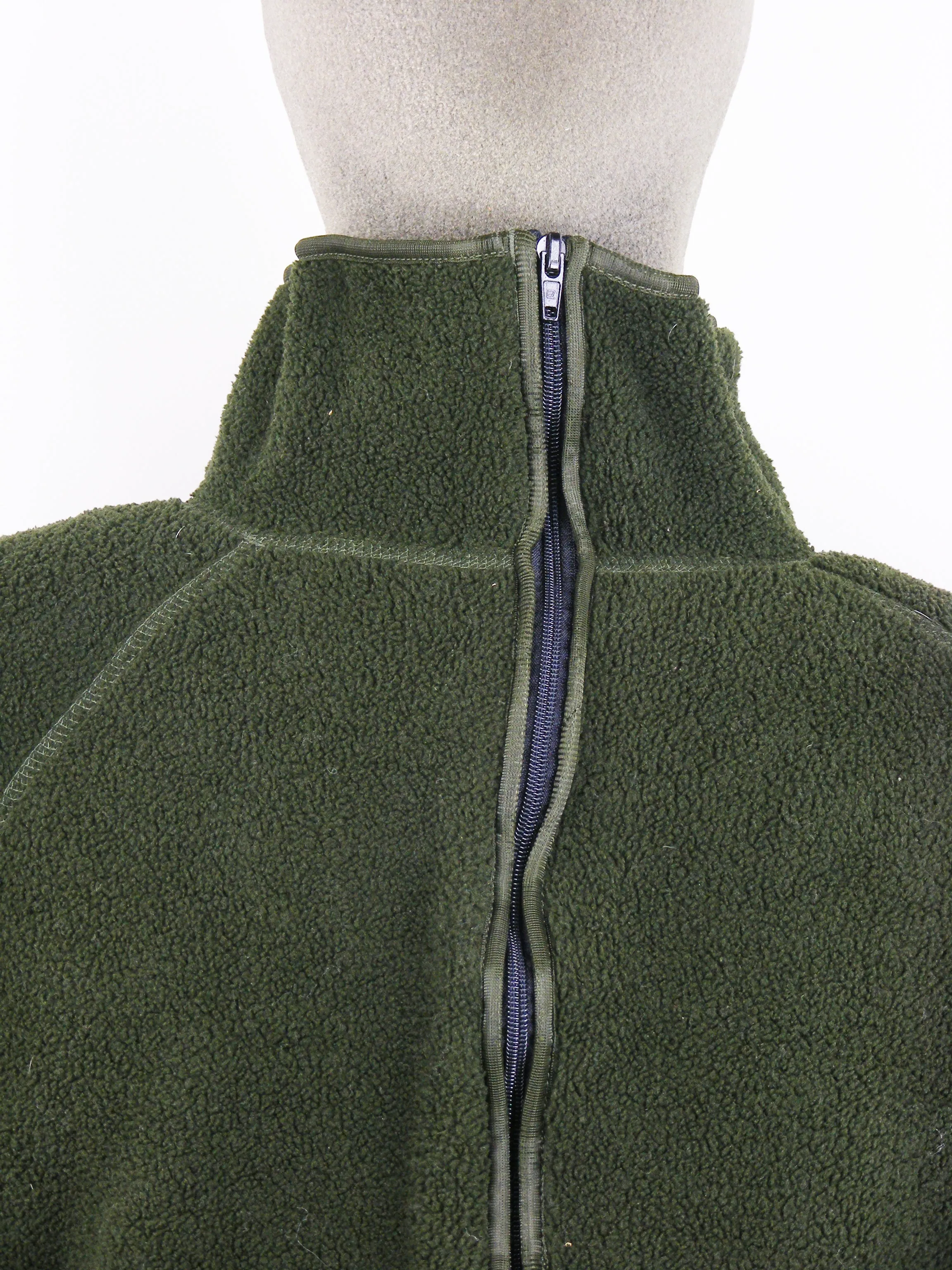 Dutch Army Fleece - Green - fleeced inside and out