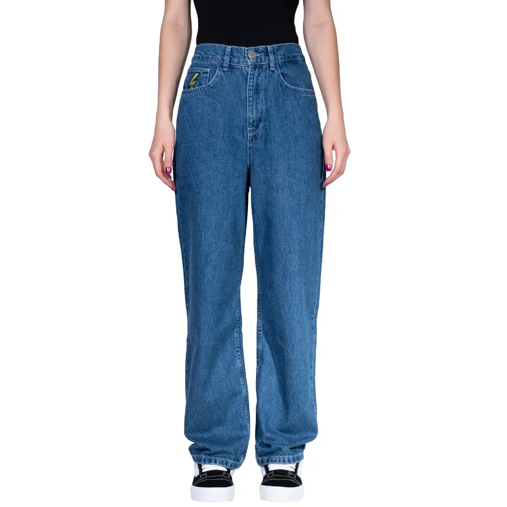 Electric Baggy Denim Pants Dark Blue