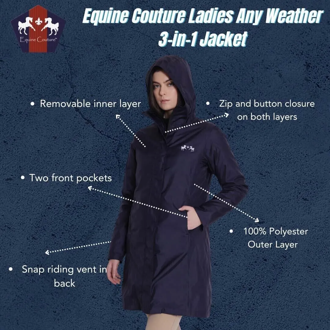 Equine Couture Ladies Any Weather 3-in-1 Jacket