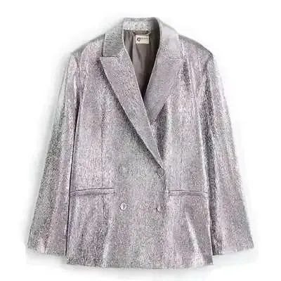 Eras Tour Taylor Swift Silver Blazer