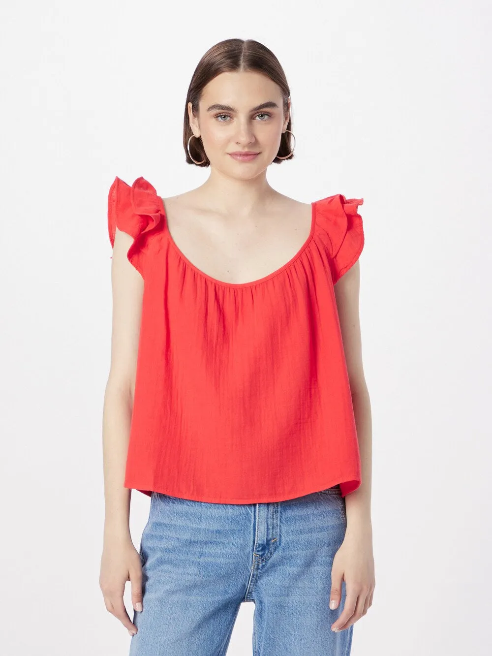 GAP blouse, bright red