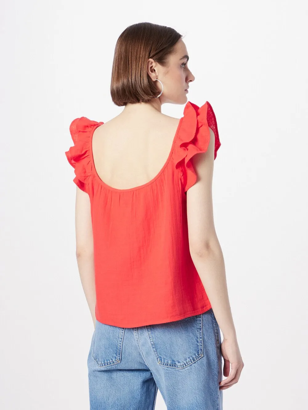 GAP blouse, bright red