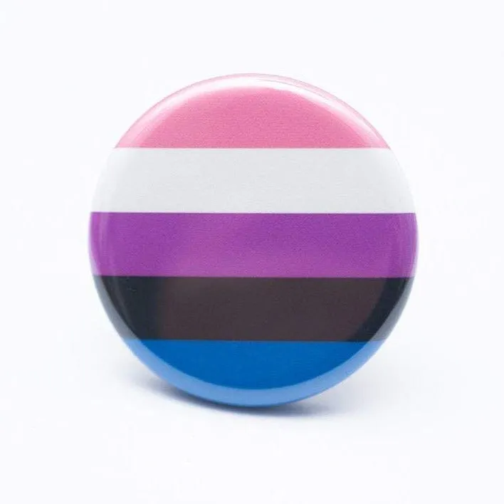 Genderfluid pride flag button