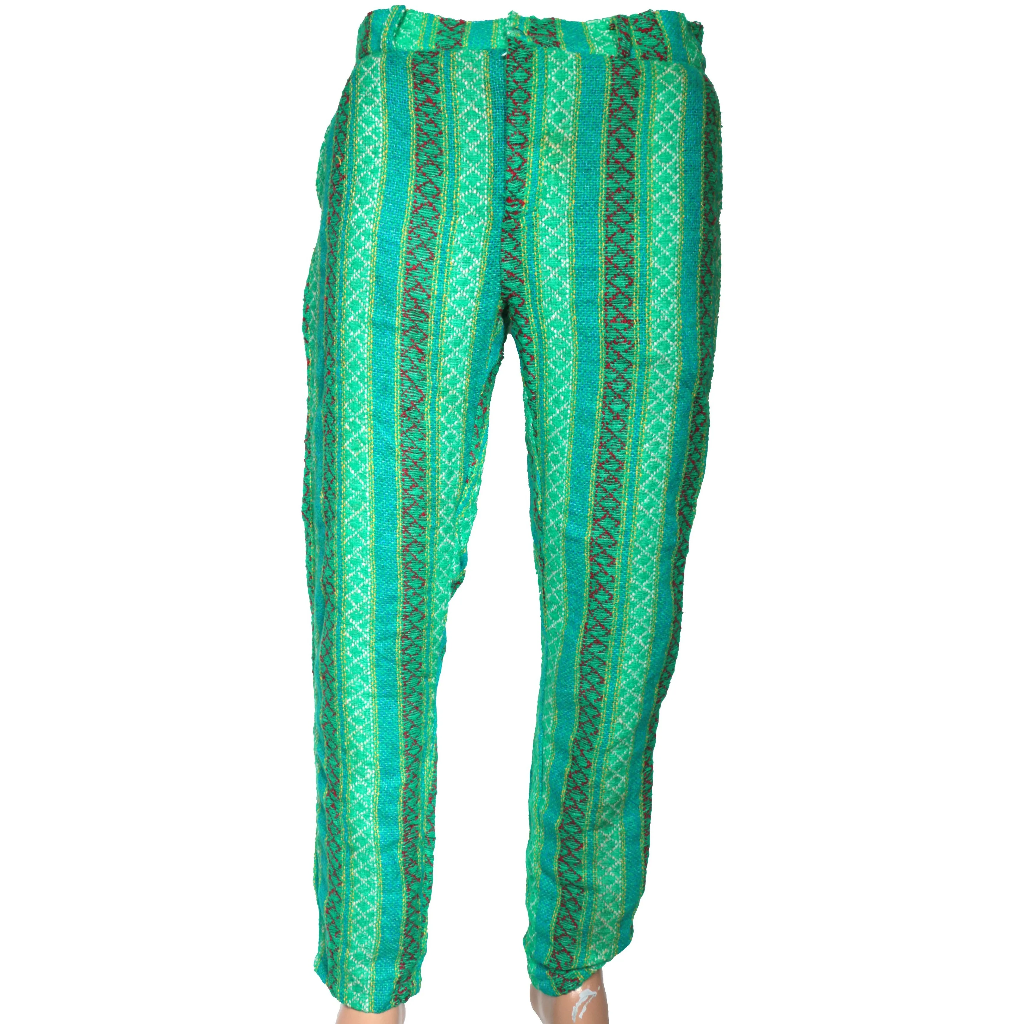 Green Printed dress pant