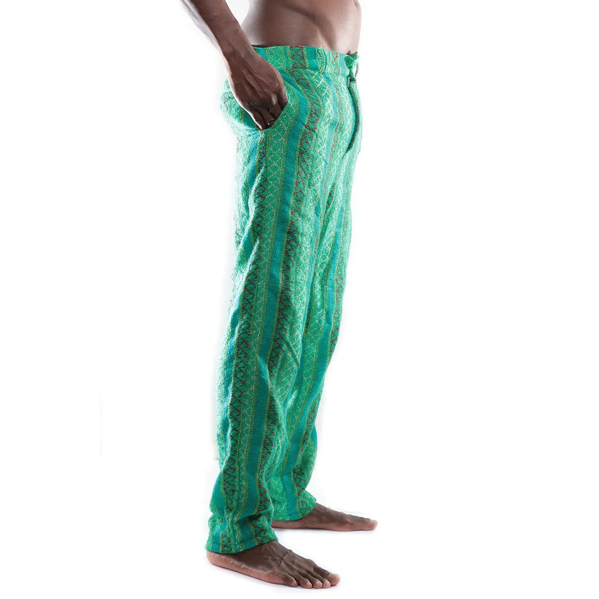 Green Printed dress pant