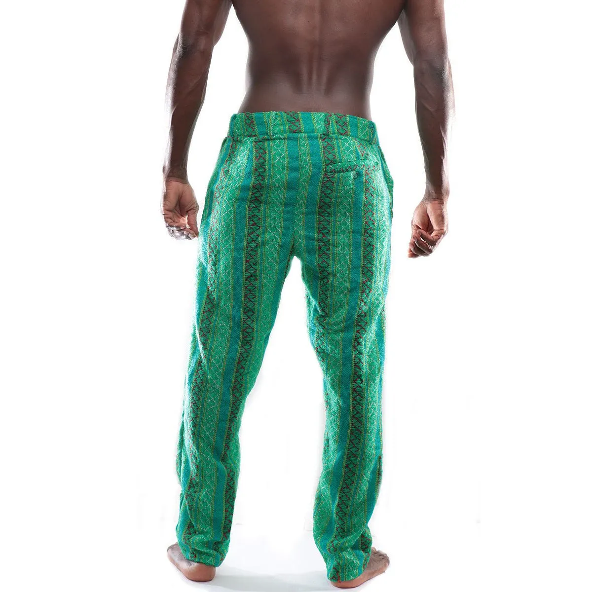 Green Printed dress pant