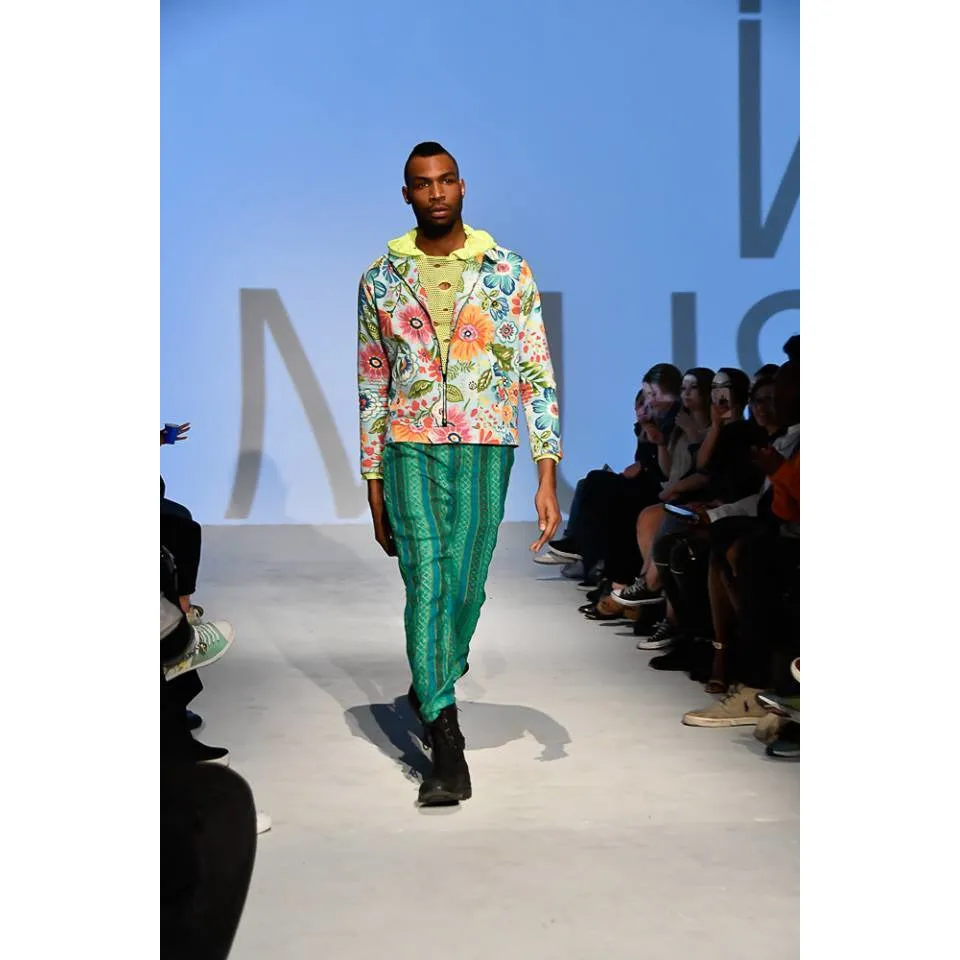 Green Printed dress pant