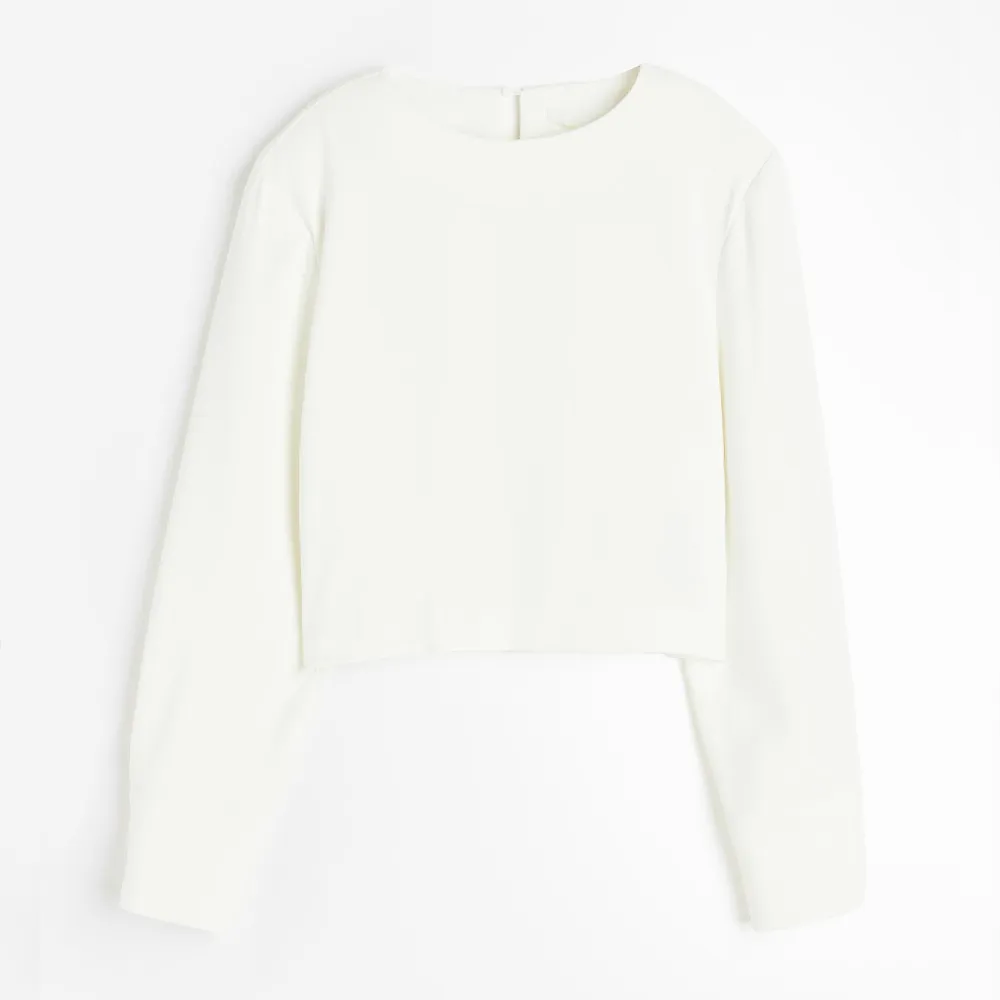 H&M Shoulder-pad blouse, white