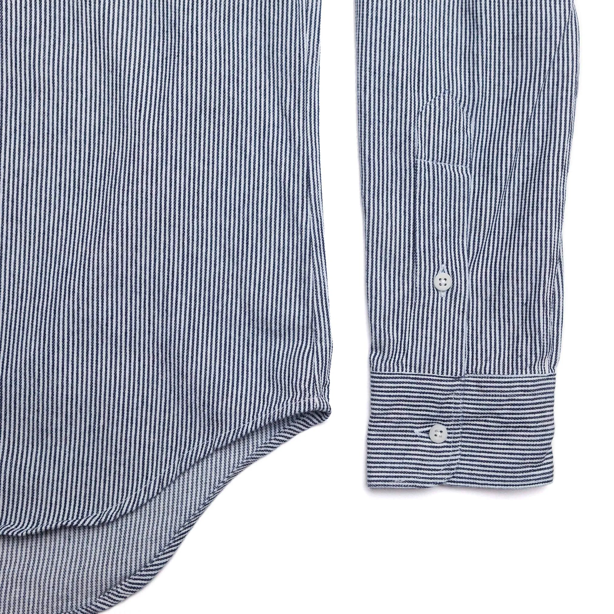 Hickory Stripe Denim Work Shirt