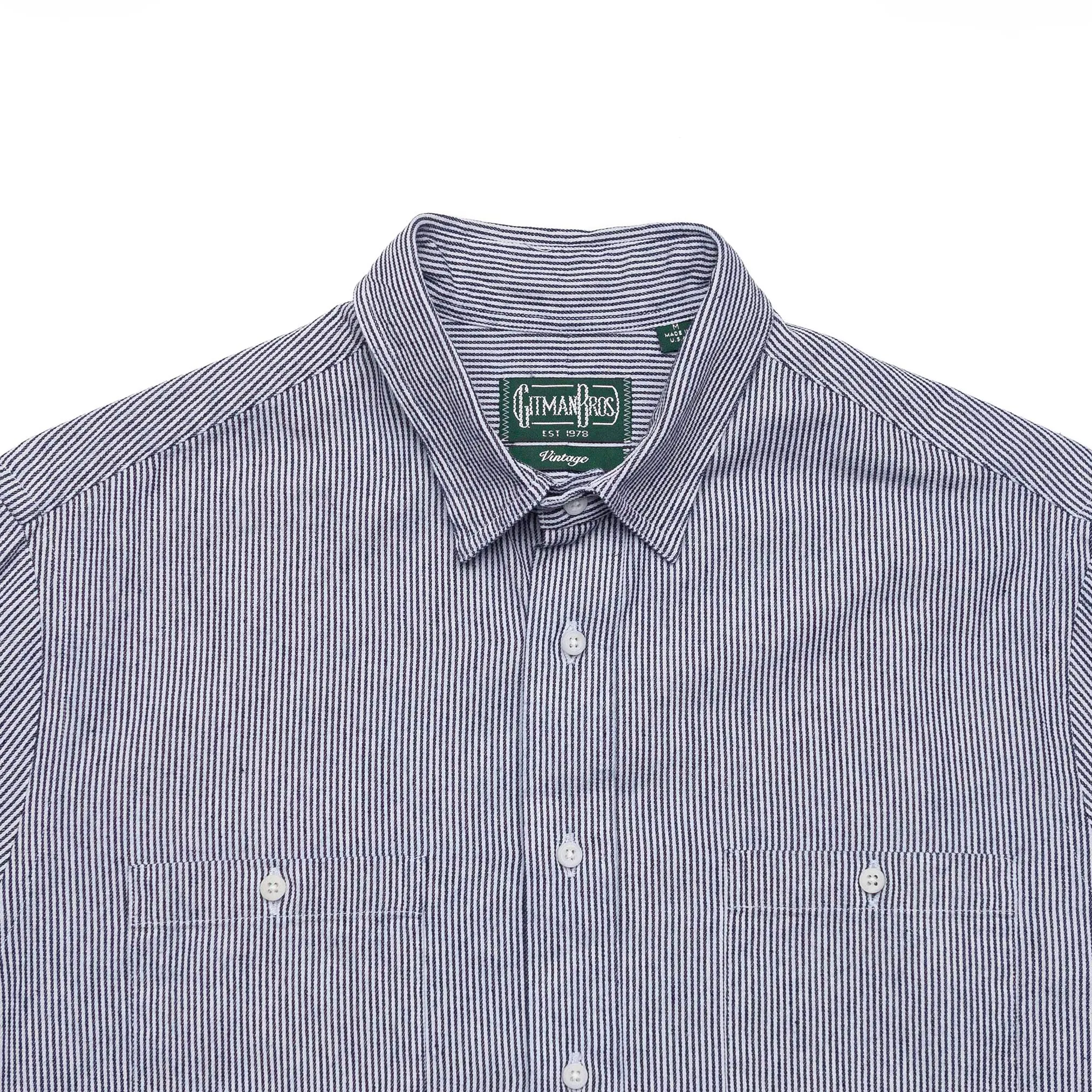 Hickory Stripe Denim Work Shirt