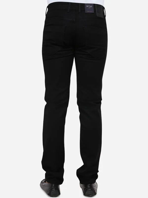 Jet Black Washed Slim Fit Jeans | JadeBlue