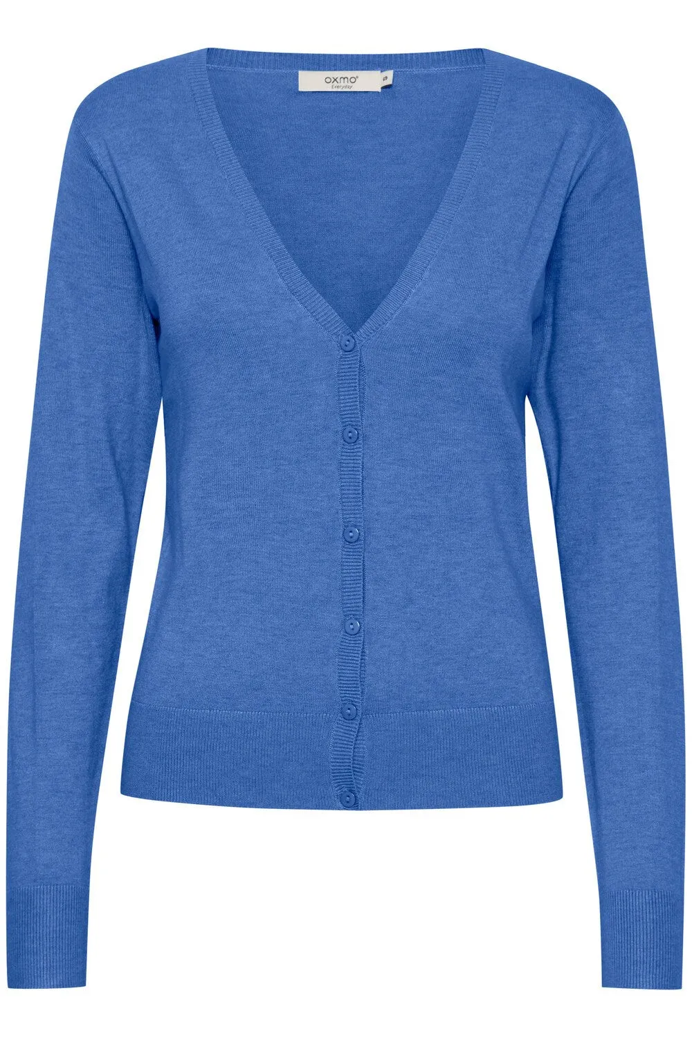 Knitted cardigan Oxmo Oxhelene, cobalt blue