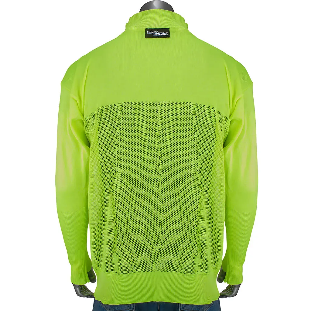 Kut Gard J645HV-2.5CM-TH-3XL ATA Blended Hi-Vis Cut Resistant Jacket with Thumb Holes