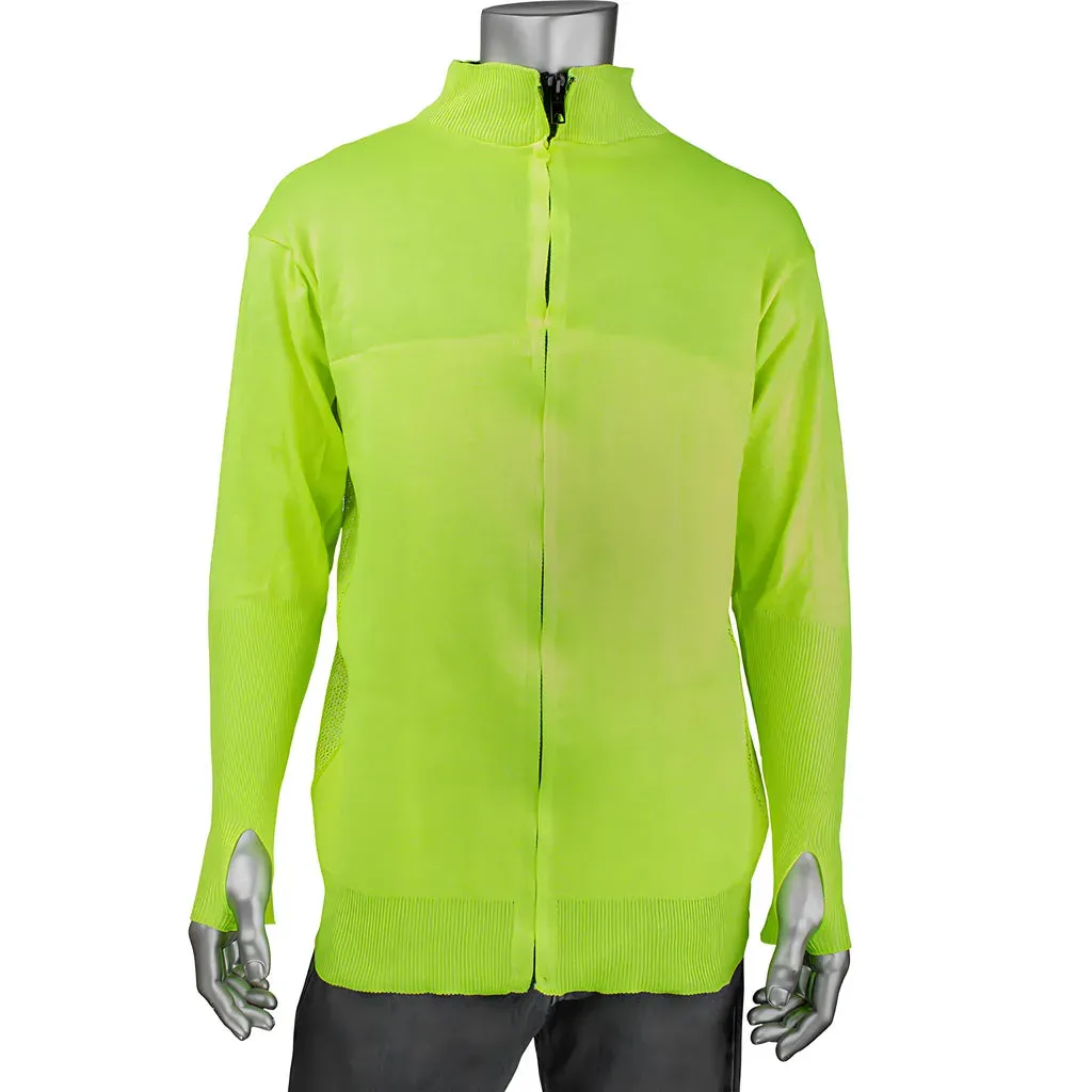 Kut Gard J645HV-2.5CM-TH-3XL ATA Blended Hi-Vis Cut Resistant Jacket with Thumb Holes