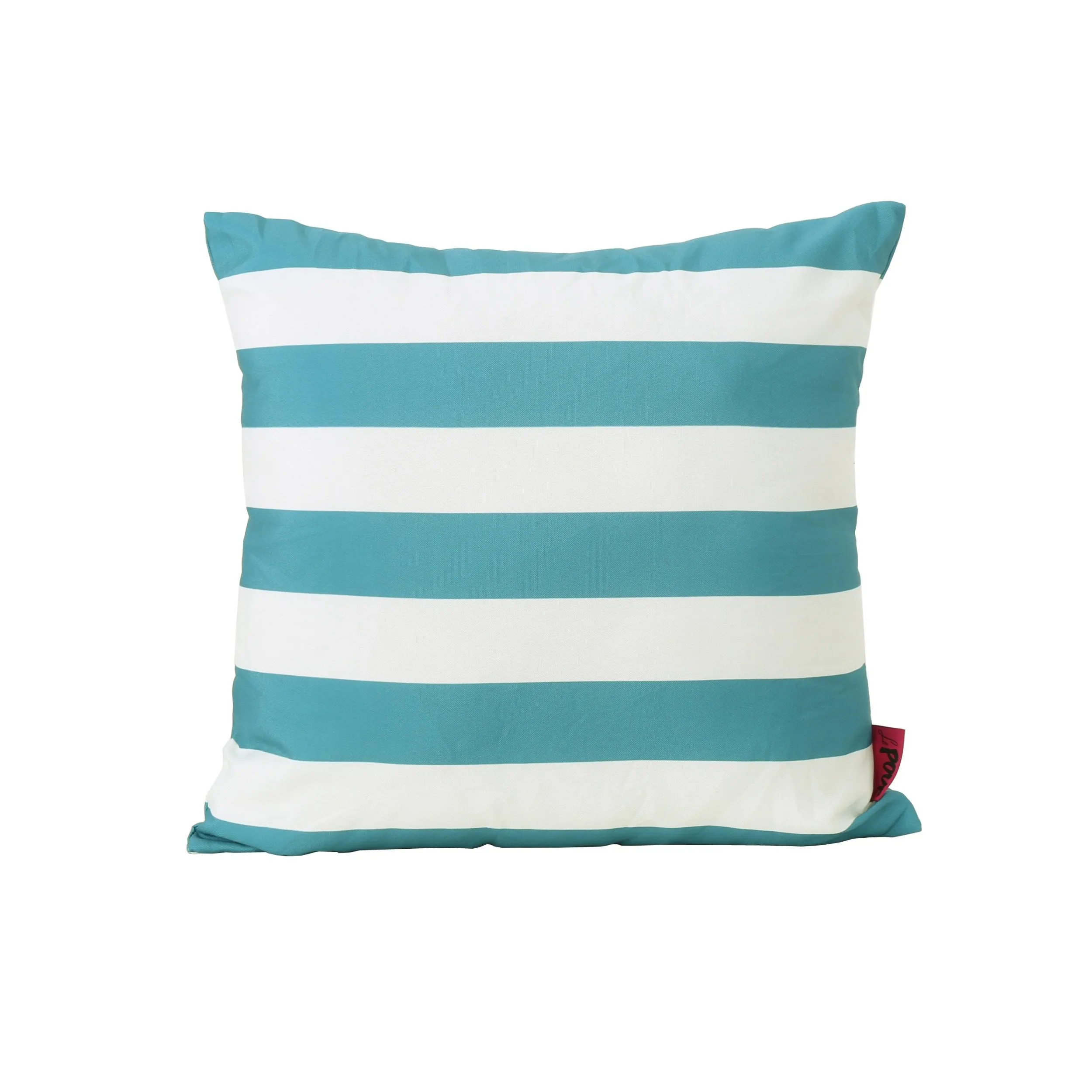 La Mesa Indoor Striped Water Resistant Square Throw Pillow