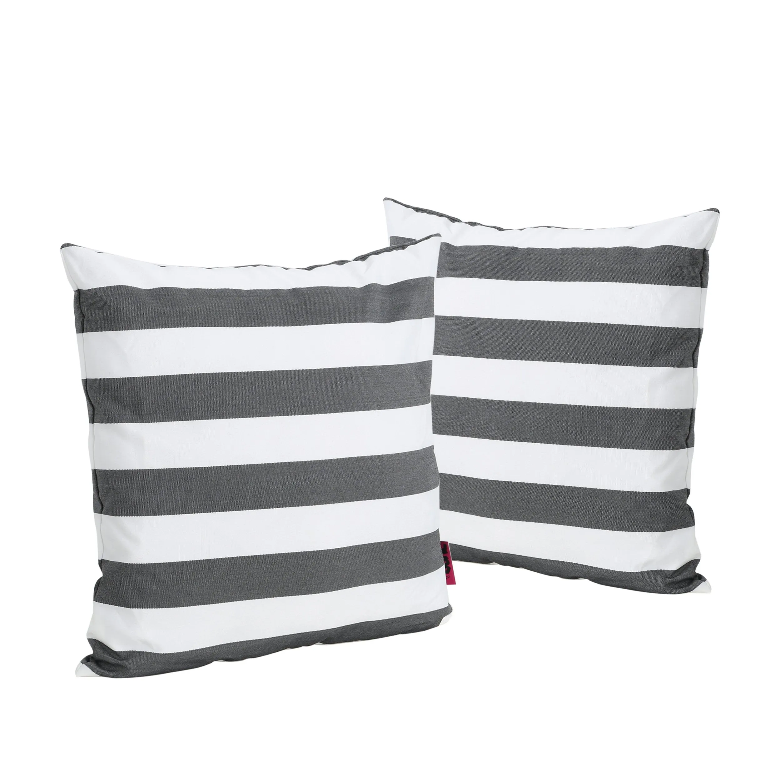 La Mesa Indoor Striped Water Resistant Square Throw Pillow