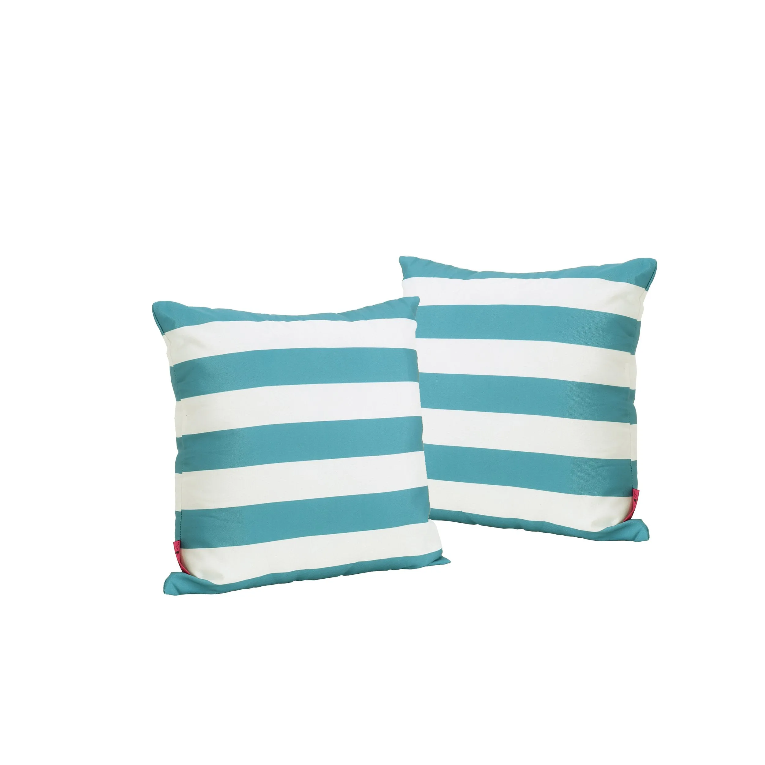 La Mesa Indoor Striped Water Resistant Square Throw Pillow