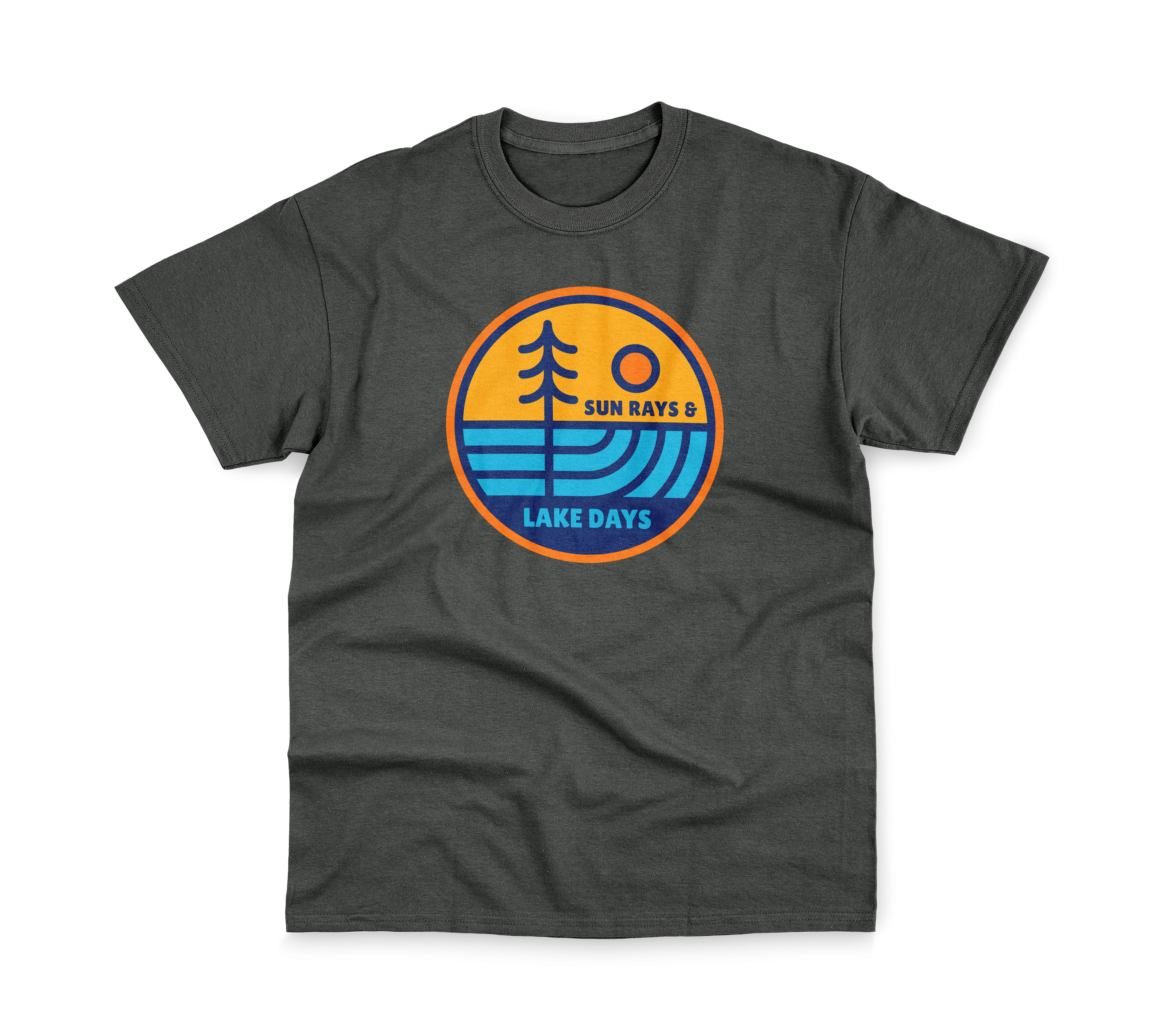 Lake 0266 Sun Rays & Lake Days Unisex CVC Short Sleeve Crew