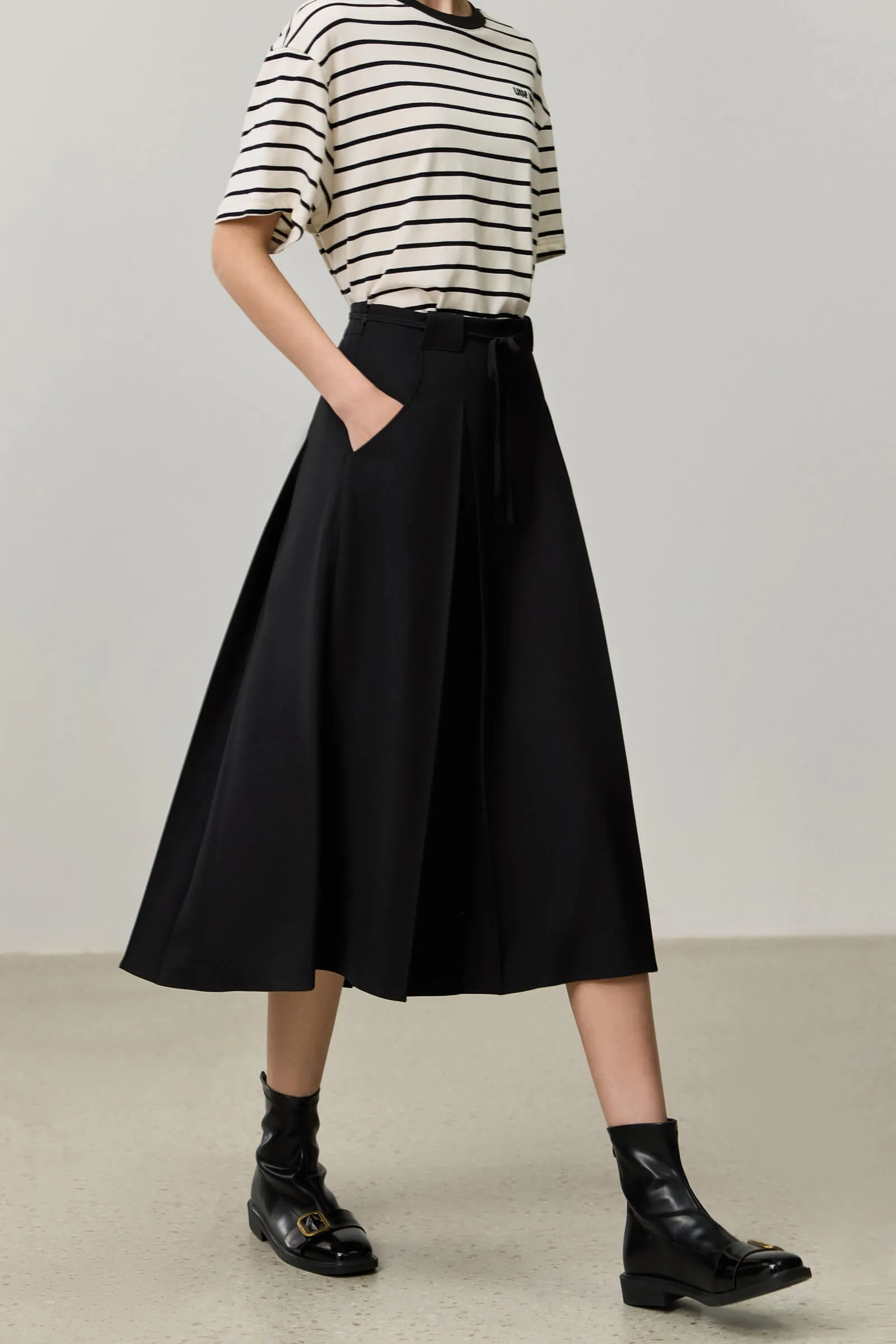 LILY Elegant Pleated Skirt