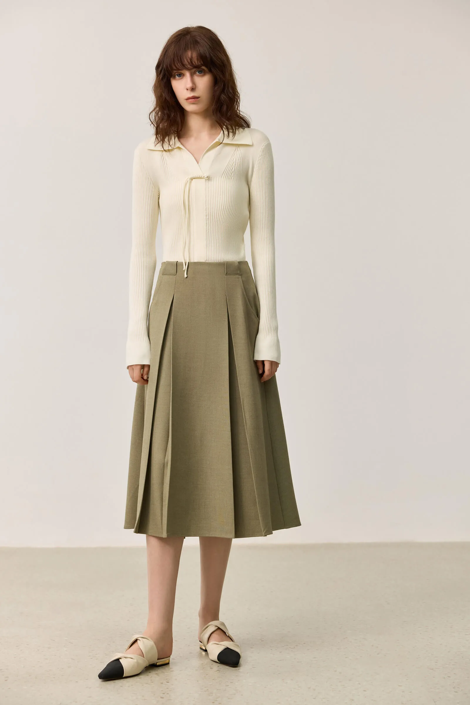 LILY Elegant Pleated Skirt