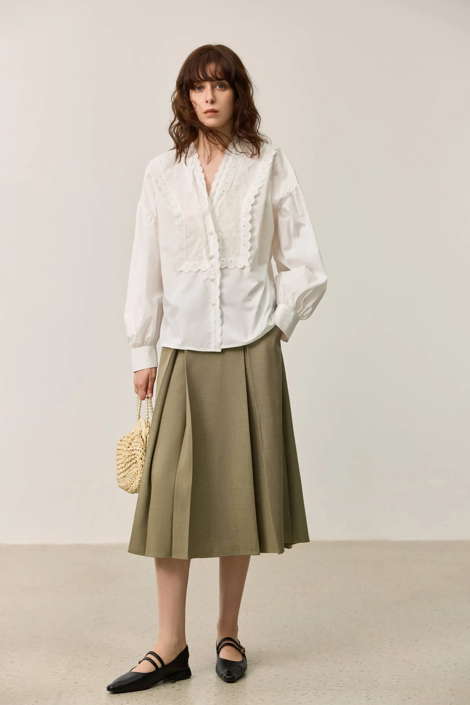 LILY Elegant Pleated Skirt