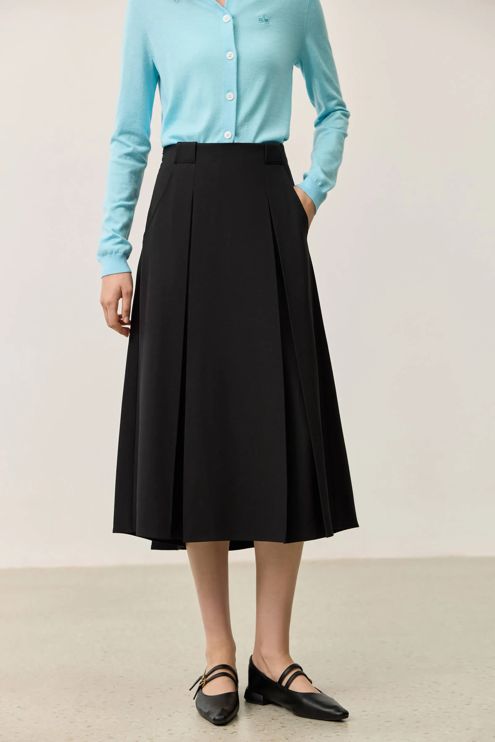 LILY Elegant Pleated Skirt