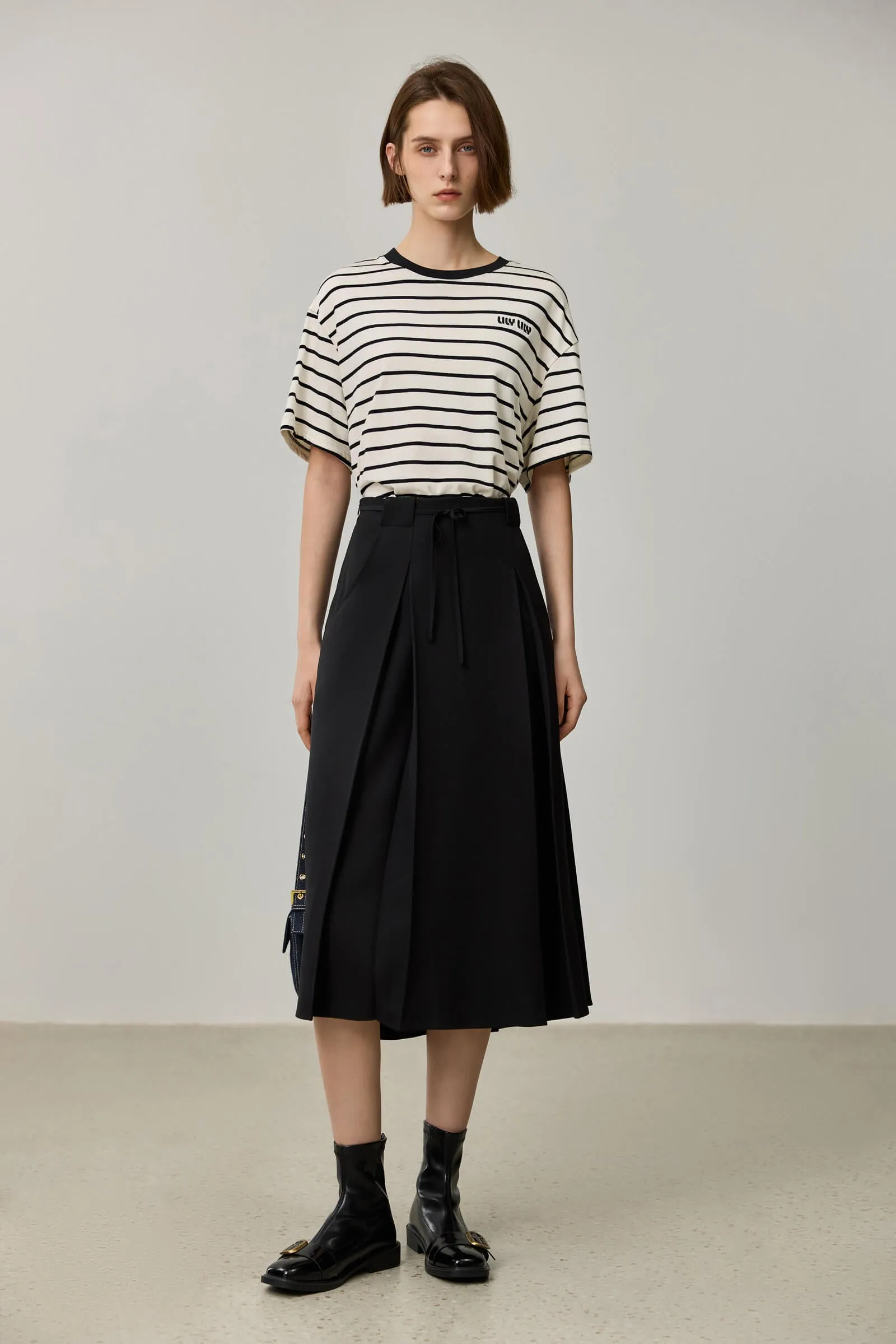 LILY Elegant Pleated Skirt