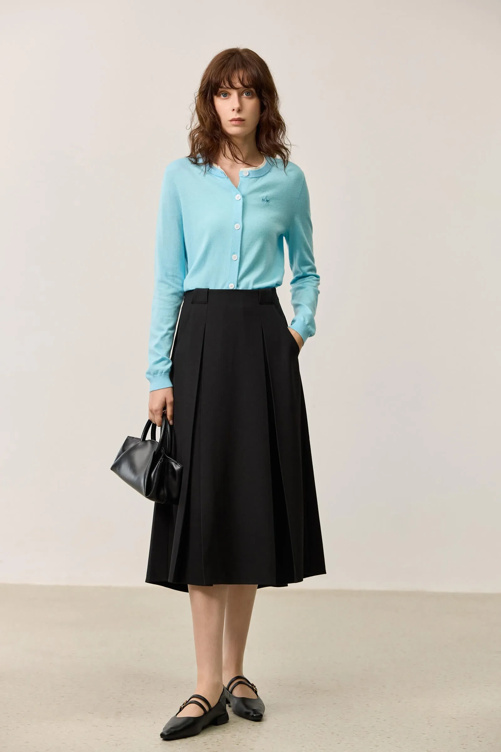 LILY Elegant Pleated Skirt